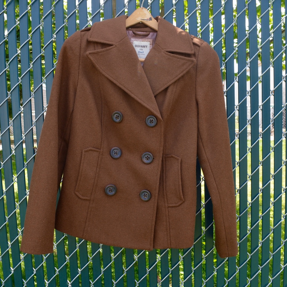 Classic Wool Peacoat- like new!
